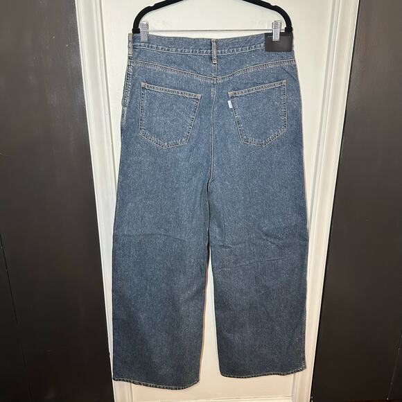 NEW Jieda Cutting Wide Denim Indigo Split Seam Jeans Japan Size 4 US Size 32 - Picture 10 of 16